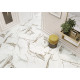 Керамогранит New Trend D60209M Calacatta Premium 60x60 белый / коричневый матовый / карвинг под мрамор