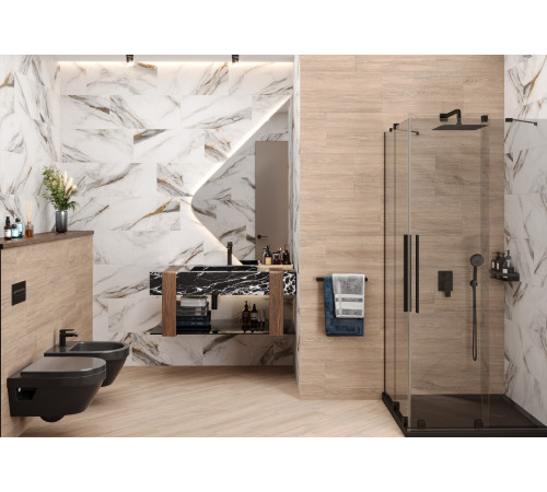 Керамогранит Delacora D30018M Cedar 30x60 бежевый матовый карвинг под дерево