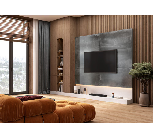 Керамогранит Delacora 60120MIT01 Misty Crema Sugar 60x120 кремовый лаппатированный под бетон