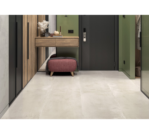 Керамогранит Delacora 60120MIT01 Misty Crema Sugar 60x120 кремовый лаппатированный под бетон