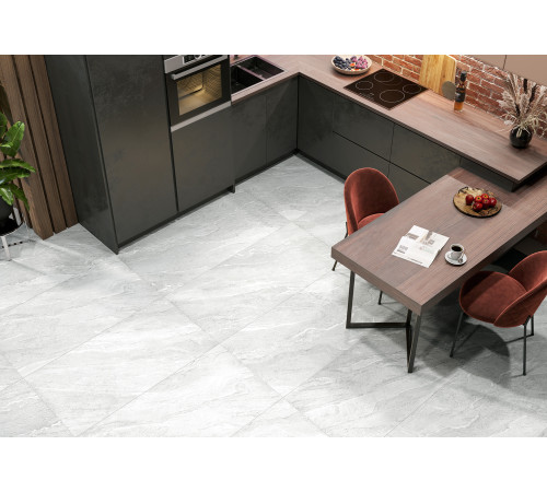 Керамогранит Alma Ceramica GFA57NXT00R Nexstone 57x57 белый глазурованный матовый / сахарный под камень