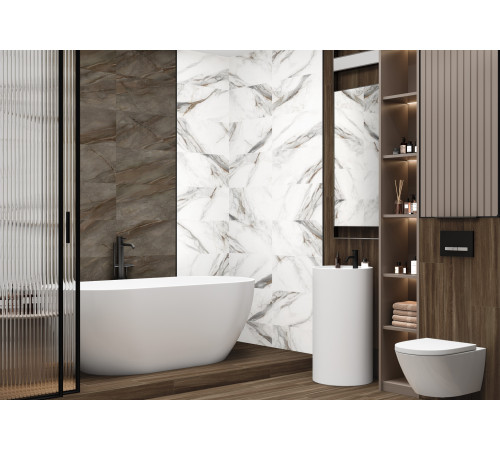 Керамогранит Delacora D30017M Nepal Dark 30x60 коричневый матовый карвинг под камень