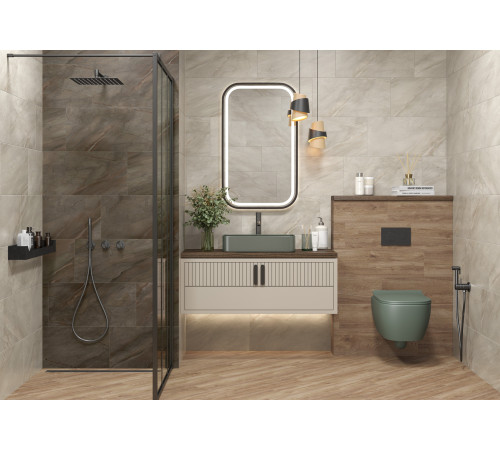 Керамогранит Delacora D30017M Nepal Dark 30x60 коричневый матовый карвинг под камень