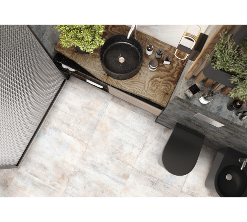 Керамогранит Alma Ceramica GFU04OXD06R Oxide 60x60 бежевый / белый сахарный под металл