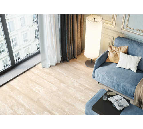 Керамогранит Delacora GP2090PLS01R Plasterwood Crema Sugar 20x90 кремовый рельефный под дерево