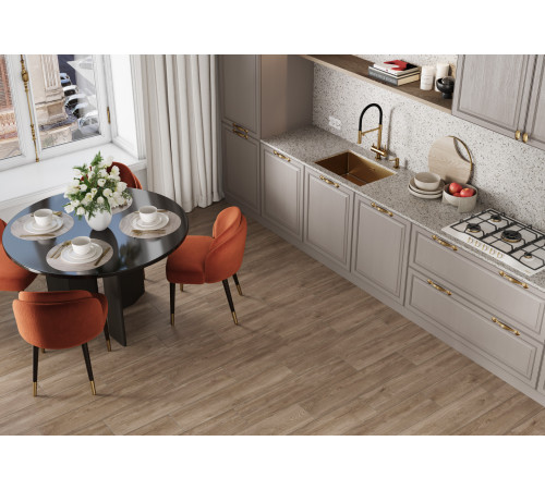 Керамогранит Delacora GP2090REL21R Realwood Marrone Sugar 20x90 коричневый рельефный под дерево