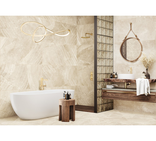 Керамогранит New Trend D60202M Rock Sand 60x60 песочный матовый / карвинг под камень