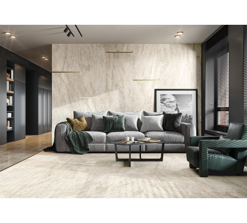 Керамогранит Delacora D12063M Roxy Beige 60x120 бежевый матовый под камень / мрамор