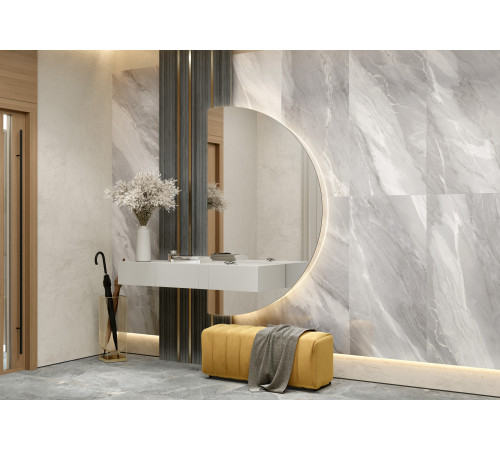 Керамогранит New Trend 60120SET15P Sentido 60x120 серый полированный под мрамор