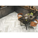 Керамогранит New Trend GP1560SHA01 Shabby Crema 15.1x60.2 бежевый / белый матовый / рельефный под дерево