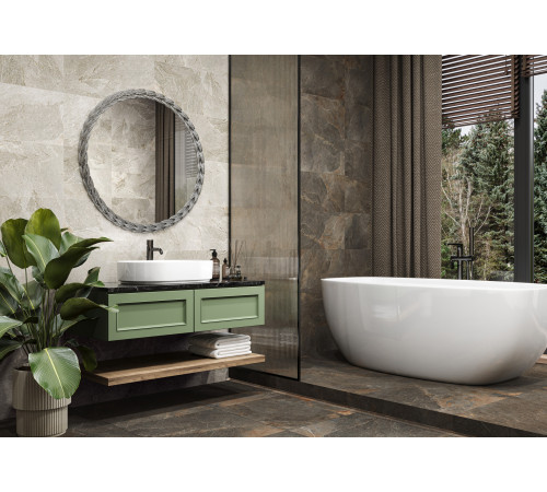 Керамогранит New Trend D60223M Stoncrete Сopper 60x60 коричневый матовый / карвинг под камень