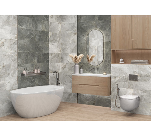 Керамогранит New Trend D60223M Stoncrete Сopper 60x60 коричневый матовый / карвинг под камень