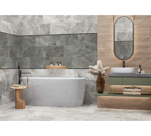 Керамогранит New Trend D60223M Stoncrete Сopper 60x60 коричневый матовый / карвинг под камень