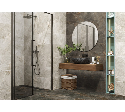 Керамогранит New Trend D60223M Stoncrete Сopper 60x60 коричневый матовый / карвинг под камень