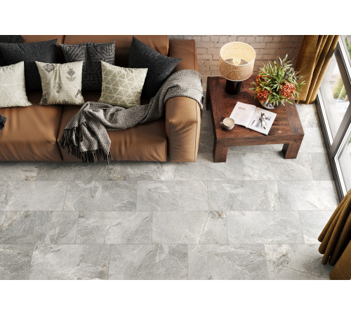 Керамогранит New Trend D60223M Stoncrete Сopper 60x60 коричневый матовый / карвинг под камень
