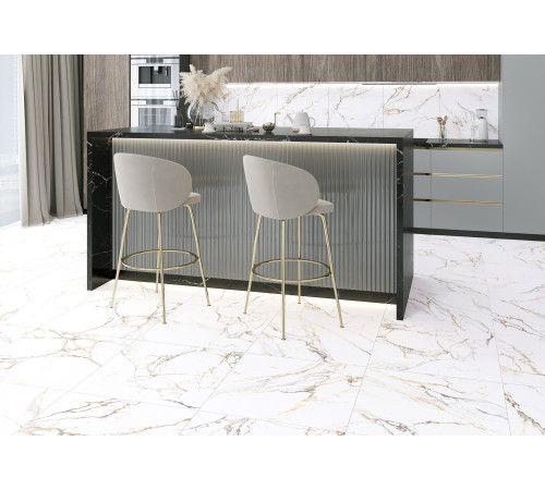 Керамогранит Alma Ceramica GFU60120TRD04R Trendy 60x120 бежевый матовый под мрамор