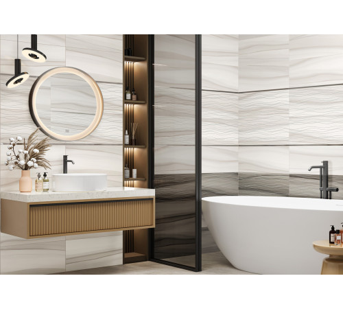 Декор Treise Dark Wave DW36TRS18 300x600x9 Глянцевая