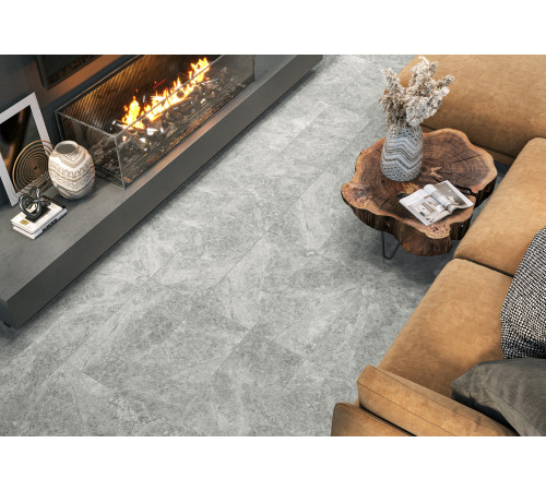 Керамогранит Delacora D30010M Tundra Gris 30x60 серый матовый карвинг под камень
