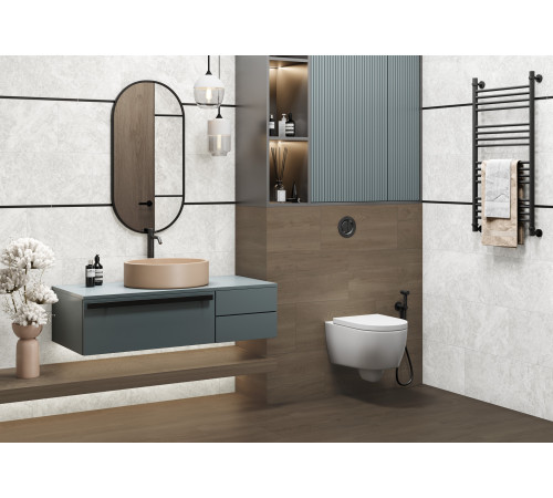 Керамогранит Delacora D30010M Tundra Gris 30x60 серый матовый карвинг под камень