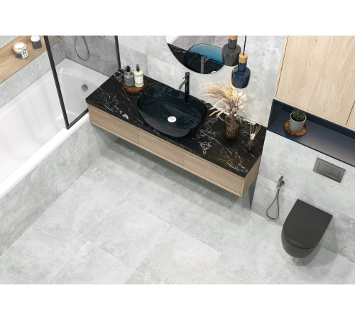 Керамогранит New Trend D60213M Walter Graphite 60x60 серый матовый / карвинг под бетон