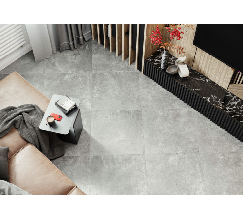 Керамогранит New Trend D60213M Walter Graphite 60x60 серый матовый / карвинг под бетон