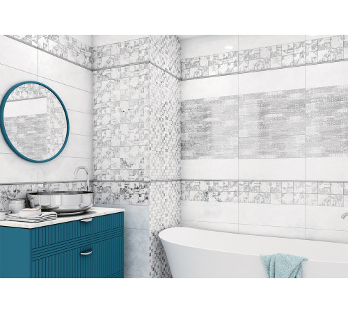 Декор Vesta Silver DW11VST00 200x600x9 Глянцевая