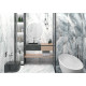 Керамогранит Delacora D12056M Waterfall Blue 60x120 серо-голубой матовый под камень / мрамор