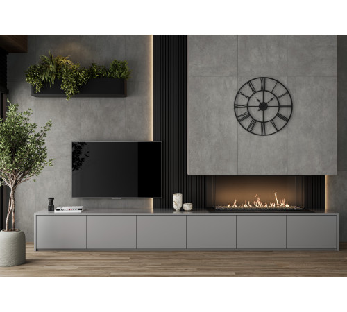 Керамогранит Alma Ceramica GFU60120UNK70R Uniko 60x120 серый матовый под бетон
