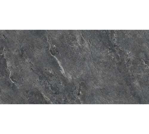 Керамогранит LCM 60120AJA99M Ajax Black 60x120 черный глазурованный матовый / карвинг под камень