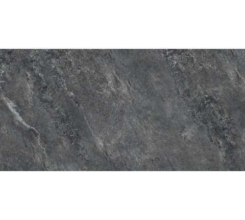 Керамогранит LCM 60120AJA99M Ajax Black 60x120 черный глазурованный матовый / карвинг под камень