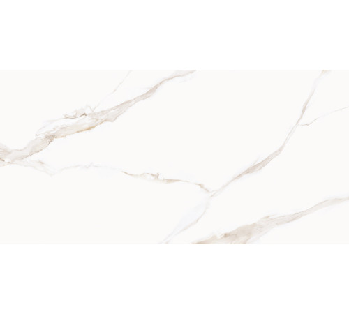 Керамогранит Delacora 60120CMI01 Calacatta Milazzo Gold Sugar 60x120 белый лаппатированный под мрамор
