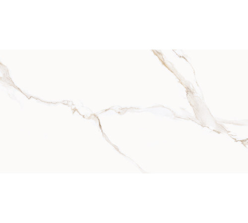 Керамогранит Delacora 60120CMI01 Calacatta Milazzo Gold Sugar 60x120 белый лаппатированный под мрамор