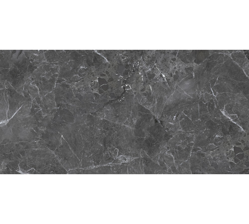 Керамогранит Delacora 60120GRY99 Greiny Dark Sugar 60x120 черный лаппатированный под камень