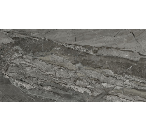 Керамогранит LCM 60120INL25P Mineral Graphite 60x120 графит полированный под камень