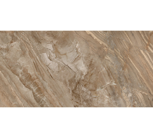Керамогранит LCM 60120NAM21P Namibia Marron 60x120 коричневый полированный под мрамор