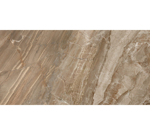 Керамогранит LCM 60120NAM21P Namibia Marron 60x120 коричневый полированный под мрамор