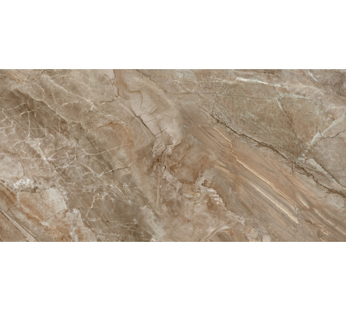 Керамогранит LCM 60120NAM21P Namibia Marron 60x120 коричневый полированный под мрамор