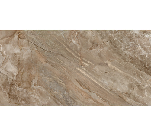 Керамогранит LCM 60120NAM21P Namibia Marron 60x120 коричневый полированный под мрамор