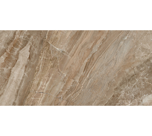 Керамогранит LCM 60120NAM21P Namibia Marron 60x120 коричневый полированный под мрамор
