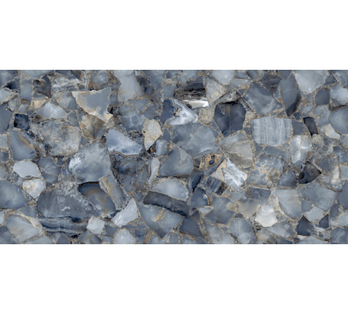 Керамогранит LCM 60120SPA13HG Sapphire Agate 60x120 синий суперполированный под агат