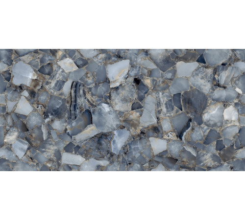 Керамогранит LCM 60120SPA13HG Sapphire Agate 60x120 синий суперполированный под агат