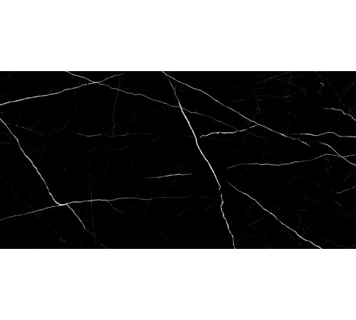 Керамогранит LCM 60120TWN99HG Twinstone Black 60x120 черный суперполированный под мрамор