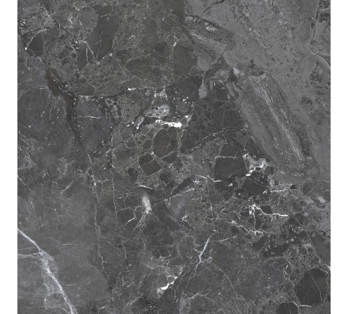 Керамогранит Delacora 6060GRY99 Greiny Dark Sugar 60x60 черный лаппатированный под камень