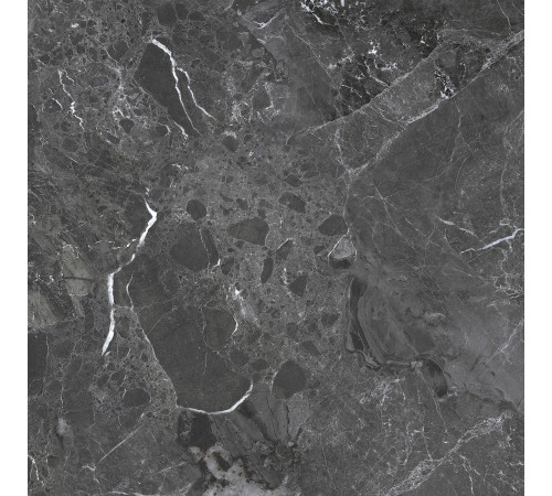 Керамогранит Delacora 6060GRY99 Greiny Dark Sugar 60x60 черный лаппатированный под камень