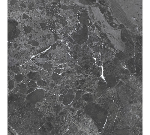 Керамогранит Delacora 6060GRY99 Greiny Dark Sugar 60x60 черный лаппатированный под камень