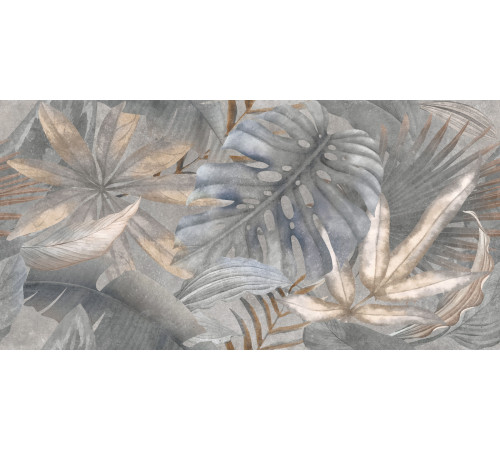 Керамогранит New Trend D120240G Багамы Флористика темный / Bahamas Floristry Dark 60×120