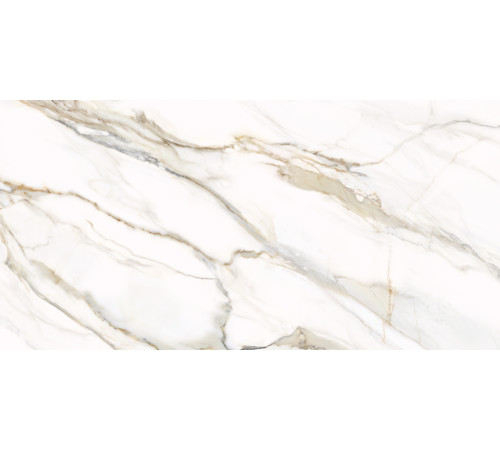 Керамогранит Delacora D12054M Omega Gold 60x120 белый матовый под мрамор