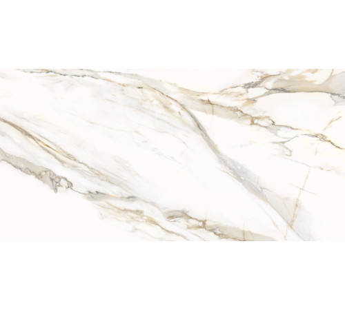 Керамогранит Delacora D12054M Omega Gold 60x120 белый матовый под мрамор