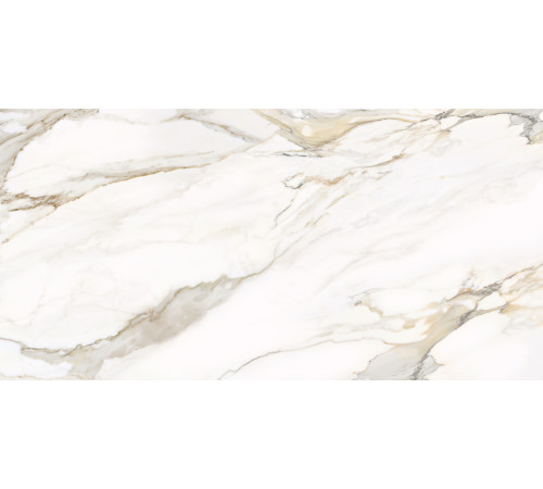 Керамогранит Delacora D12054M Omega Gold 60x120 белый матовый под мрамор