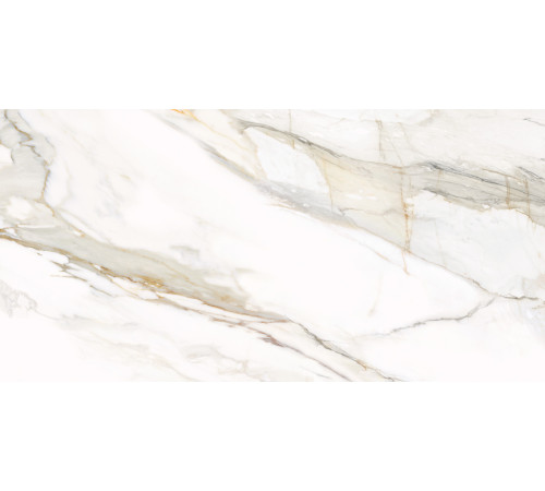 Керамогранит Delacora D12054M Omega Gold 60x120 белый матовый под мрамор